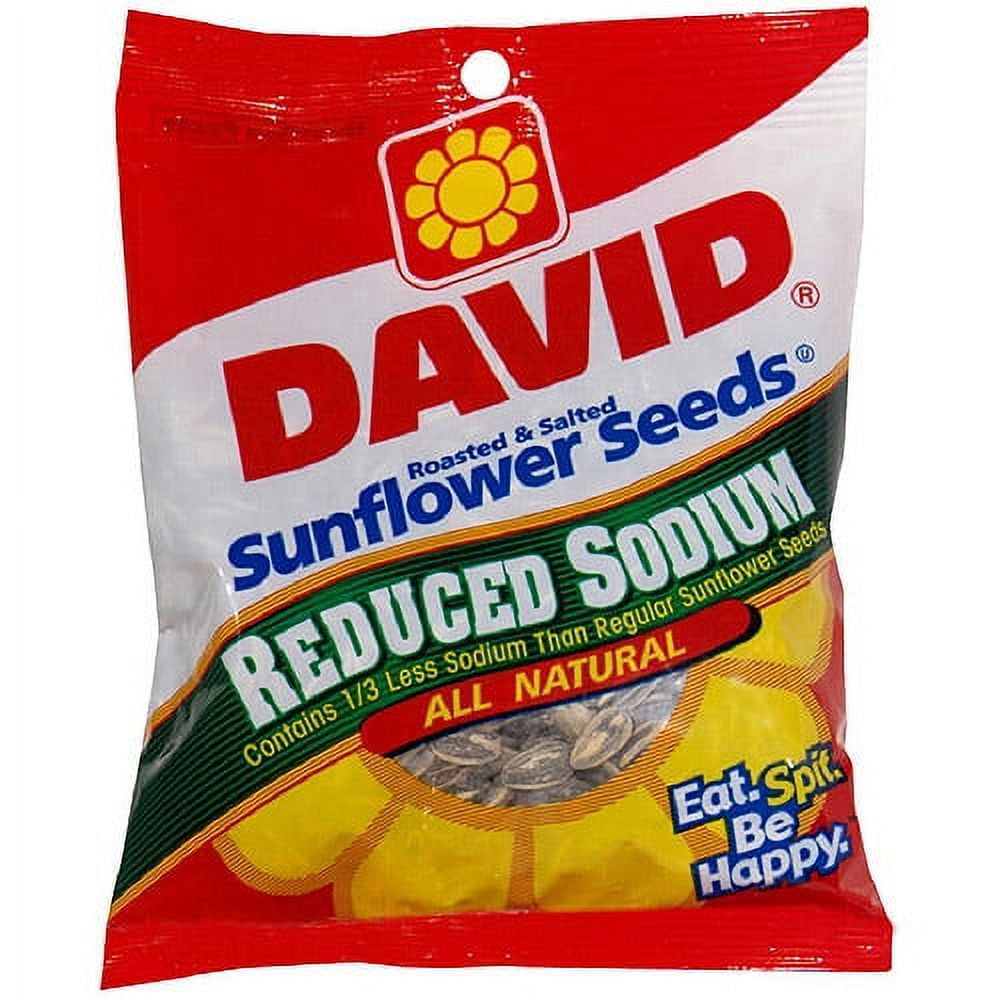 DAVID'S Sunflower Seeds Reduced Sodium 5.25 oz Buto